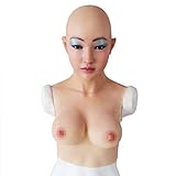 [Diseño humanizado] El agujero ojo está vacía, se puede ver a través del agujero de los ojos, y la boca se puede abrir para hablar, comer y drinking.The cara tiene un ligero maquillaje permanente que le hace parecer más hermosa. También puede hacer maquillaje directamente en la máscara y el maquillaje es desmontable. Y el más realista es las cejas se perforan manualmente ..