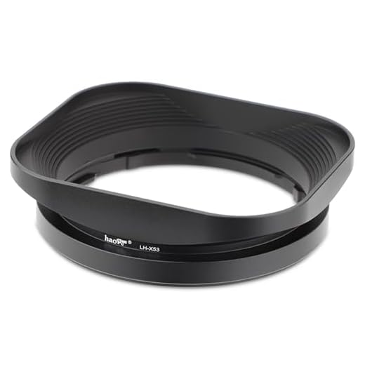 Haoge LH-X53 Bajonett Quadratisch Metall Gegenlichtblende für Fujifilm Fuji Fujinon XF 35mm F1.4 R XF35mmF1.4, XF 18mm F2 R XF18mmF2 und XF 60mm F2.4 R Macro XF60mmF2.4 Objektiv