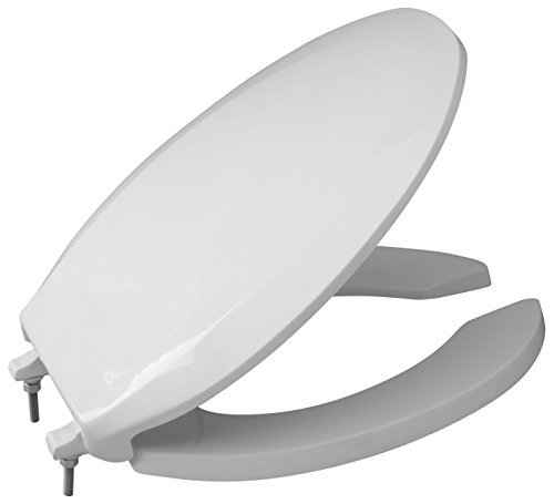 Zurn Z5957SS-EL Standard Seat, Open Front, with Cover, Stainless Steel Check Hinge