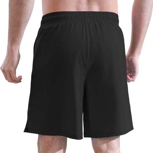 Mens 5/7" Ineseam Swim Trunks with Compression Liner 2 in 1 Bathing Suit Swimwear with Zip Pockets UPF50+ Board Shorts2