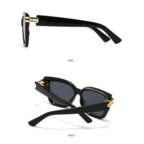 willochra Punk Irregular Square Sunglasses Women for Men Luxury cat eye Sun Glasses Vintage Popular Metal Rivet Shades F283