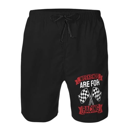 Car Race Bike Racing Racer Men's Casual Board Shorts - Elastic Waist Drawstring Swim Trunks Swimwear Bathing Suits,4