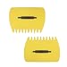 SCHOME Yellow Large Garden and Yard Leaf Scoops,Plastic Scoop Grass,Hand Leaf Rakes And Leaf Collector For Garden Rubbish Great Tool (Set Of 2)
