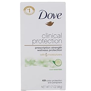 Dove Clinical Protection Anti-Perspirant Deodorant Solid, Cool Essentials 1.70 oz (Pack of 3)