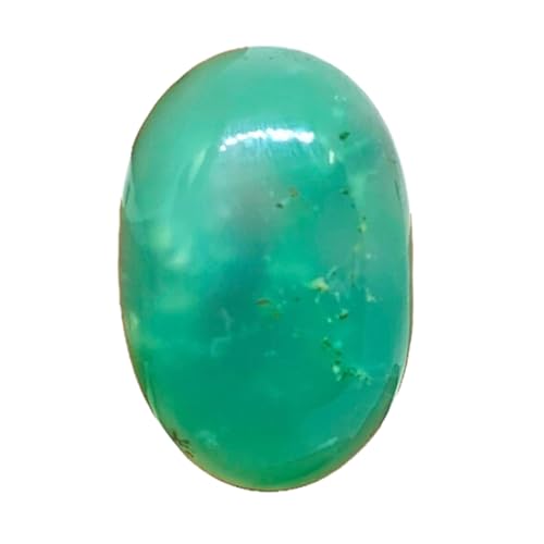 Chrysoprase naturelle ovale 33x21x10mm pour offrir un bijou fait main personnalisé unique