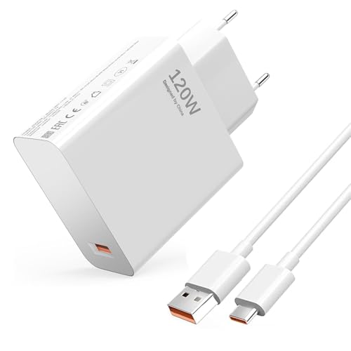 120W USB C Ladegerät Ladekabel für Xiaomi 17T Pro 17 Ultra 15T 15TPro 14T 14TPro 13T Lite 12T Redmi Note 15 Pro+ 14Pro 14Pro+ 13Pro+ Poco F8 Ultra X8 M8 C85 Schnellladegerät Netzteil