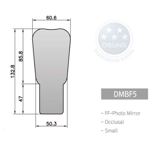 Osung Dental Occlusal Mirror for Fog Free Photo System for Adult Std DMBF5 2 pcs