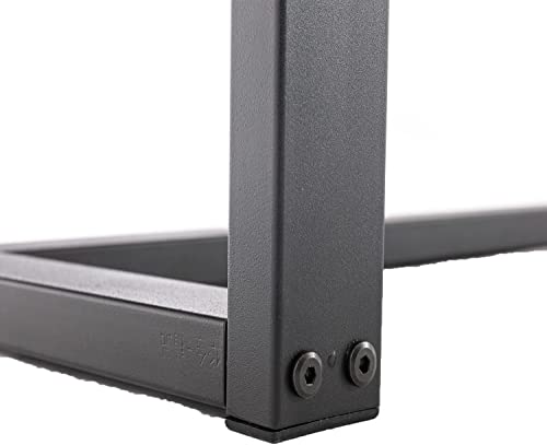 72" Solid Wood Dining Table For 6-8 Person, Sturdy Breakfast Table With Metal Frame, Modern Farmhouse Kitchen Table For Living/Dining Room,Office Desk,Vintage Brown #TOP4