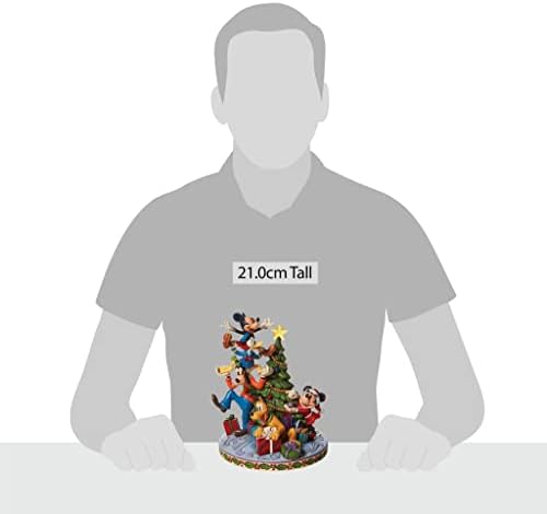 Enesco Disney Traditions Fab 5 Decorating Tree Figurine 8.26 in H x 6.69 in W x 7.08 in L 6008979
