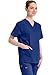 Dickies Unisex V-Neck Scrub Top, Galaxy Blue, Medium