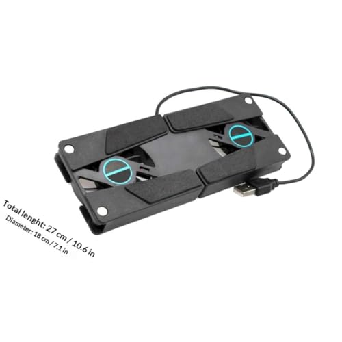 Base para Laptop Gadpiparty con 2 Ventiladores Dual Negro miniatura 2