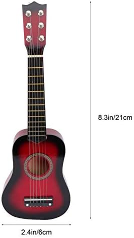Kids Ukulele Toy Toddler Guitar, 21 Inch Wooden Guitar Toy Guitar Portable Kids Guitar for Children s Birthday Presents and Parties (Black) 6 Strings Guitar Starter 2 31mMMtZMI7L. AC