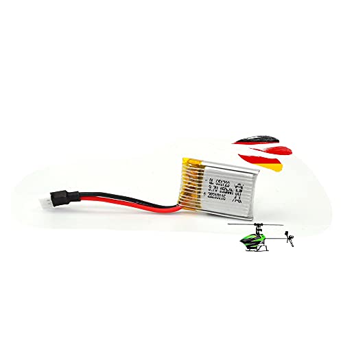 3.7V 150-mAh 1S Li-Po Akku für RC-Modellbau, Lithium-Polymer Batterie mit XH 2.54 2P Molex-Stecker f. WL-Toys V955 Hubschrauber,Flugzeug, Kampf-Jet, Drohne, Quadcopter, Auto, Monstertruck u. Spielzeug
