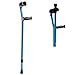 Elderly Crutches Forearm Crutch Elbow Crutches Foldable Ultralight Aluminum Assistance Double Adjustable with Comfy Handle,1Pcs