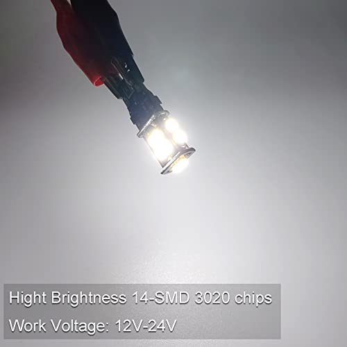 Kisled 912 921 Led Reverse Lights Bulbs, 4-Pack Super Bright Error Free T15 912 W16W 921 Led Bulb For Tail Light Backup Reverse Cargo Lights, Xenon White #TOP1