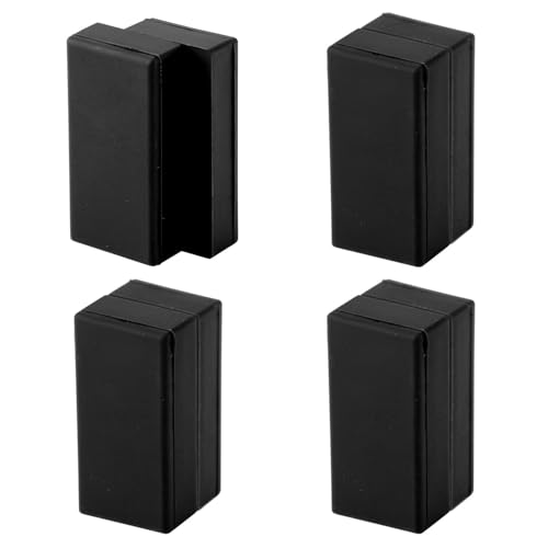 4 Pairs Magnetic Flag Weights for Wind Heavy Duty Magnet Weights Stabilizer Flags Curtain Banner Magnets for Bottom of American Flag Stop Wind Prevent Wrapping Outside Outdoor (Black)