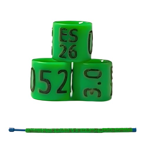 1 Tira 25 Anillas Canarios 2026 Color Verde Federativo Policromo ...