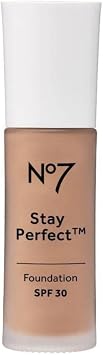 No7 Stay Perfect Foundation New Formula - Wheat spf30 - 30ml pack of 1