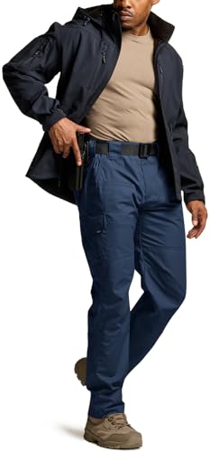 Image of CQR Men's Tactical Pants, Water Resistant Ripstop Cargo Pants, Lightweight EDC Work Hiking Pants, Outdoor Apparel