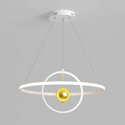Lámpara colgante de anillo LED moderno de 40W con pantalla acrílica