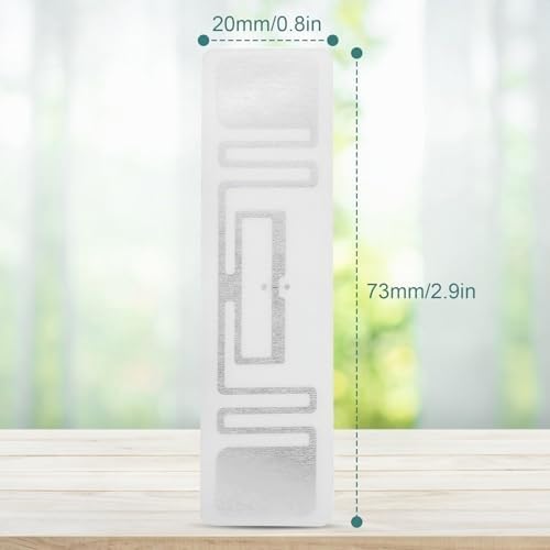 Étiquettes RFID UHF, 100 Pièces 73x20mm 860 à 960 MHz Puce UR108 étiquette D'identification D'étiquette électronique Réutilisable Anti-contrefaçon pour la Gestion des Actifs