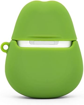 LIUKE Cute Airpods Case, Airpods 2 Case, Funny 3D Cartoon Fruit Avocado Case, Soft Silicone Full Protection Shockproof Charging Case Cover with Keychain Airpods 1&2 case for Kids Girls Boys Women