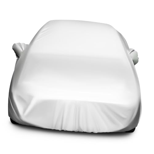 Housse de voiture XL YARNOW protection extérieure argentée en tissu 170T pour berlines