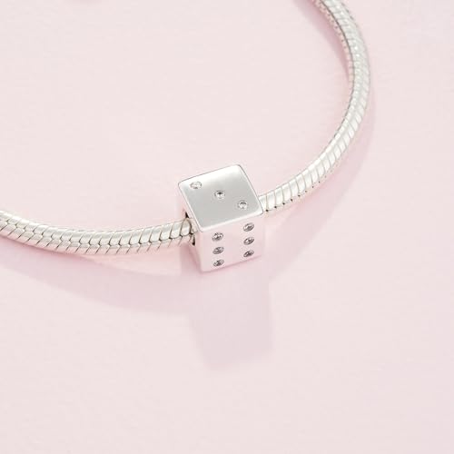 Pandora Sparkling Dice Charm - Gift for Her - Compatible Moments - Sterling Silver with Cubic Zirconia - With Gift Box3