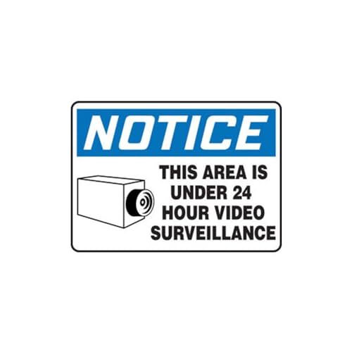 Panneau vidéosurveillance Accuform résistant UV contre le vandalisme nocturne