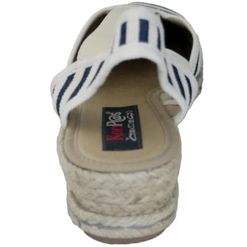 Espadrilles compensées à rayures parfaites pour vos sorties d'été