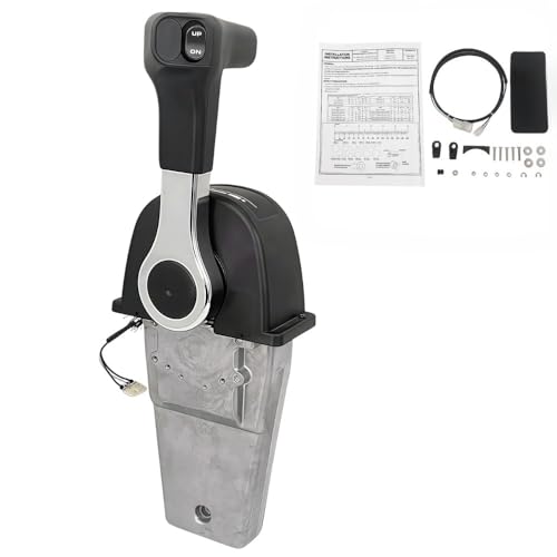 POWEROB TEC Marine Throttle Control Box 06240-ZW5-U20 06240-ZW5-U40 Suitable for Honda Outboard Single Engine Right-Hand Control Pull to Open