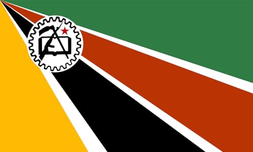 Drapeau Mozambique 1975-1983 version alternative grand format pour collection