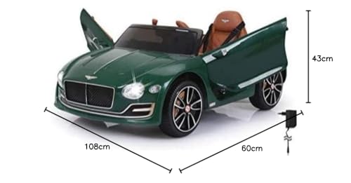JAMARA 460333 - Ride-on Bentley EXP12 12V - 2-Gang, leistungsstarker Antriebsmotor und Akku für Lange Fahrzeit, Ultra-Grip Gummiring am Rad, AUX- und USB-Anschluss, LED-Scheinwerfer