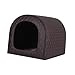 MotiveTech Insulated Pet Shelter for Small and Medium Pets 3-7kg, Black