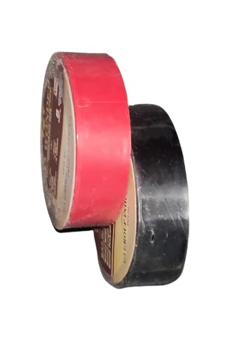 PROCHEM® Self Adhesives PVC Electrical Insulation Tape (Black-1,Red-1 Mix color|1+1|, 16mmx 15 mtr x 0.125mm) - |Set of 2 Rolls| (B0D8YTP38M) Amazon Price History, Amazon Price Tracker