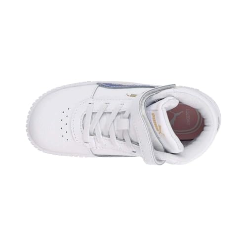 PUMA Toddler Girls Carina 2.0 Mid Colorblock Ac Slip On Sneakers Shoes Casual - White4