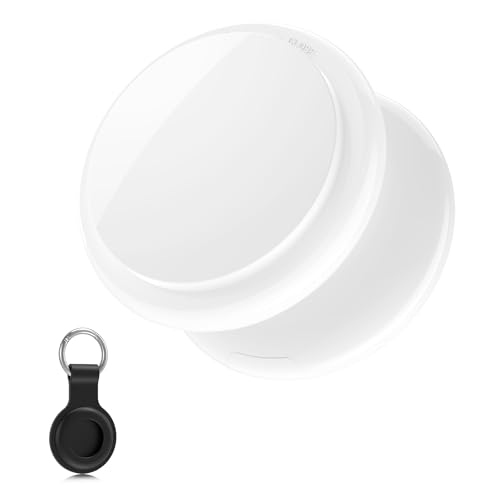 Air Tags-1 Pack Item Finders, Luggage Tracker with Key Chain and Waterproof Case, Works with Apple Find My (iOS Only), Item Locator for Luggage, Backpack, Wallet, IPX7 Waterproof