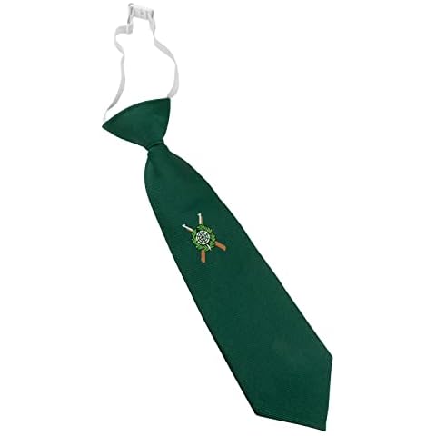 Schützenkrawatte grün für Kinder - fertig gebunden - mit Gummizug - passend zum Schützenfest - Krawatte Schützenverein, Geschenk für die Uniform, 100% Polyester, 27 cm Cover