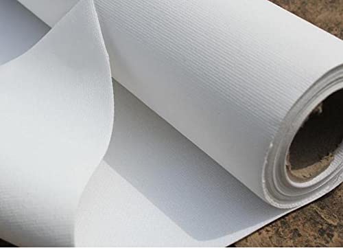 Rollo de lona de lino de algodón de 280 g, imprimado para pintura al óleo y acrílica, perfecto para artistas y estudios, ideal para proyectos creativos