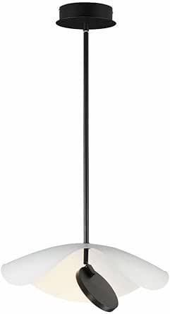 ET2 Carmen - 7W 1 LED Pendant-8 Inches Tall and 16 Inches Wide-Black Finish