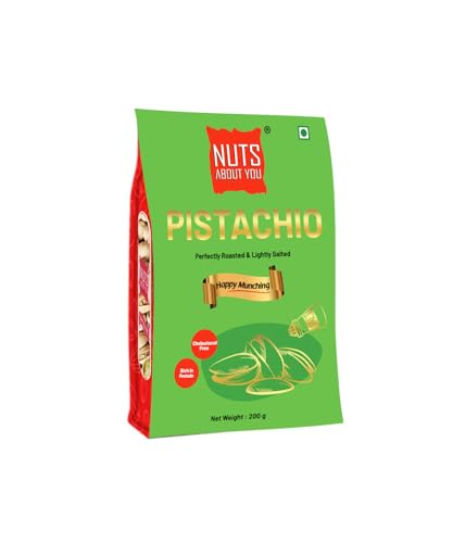 Image of Nuts About You California Pistachios Roasted & Salted 200 g | Lightly Salted | Perfectly Roasted | Fresh & Crunchy