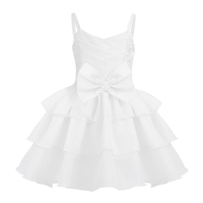 Image of Ripening Baby Girls Stylish Princess Dresses Satin Pretty Birthday Kids Frock