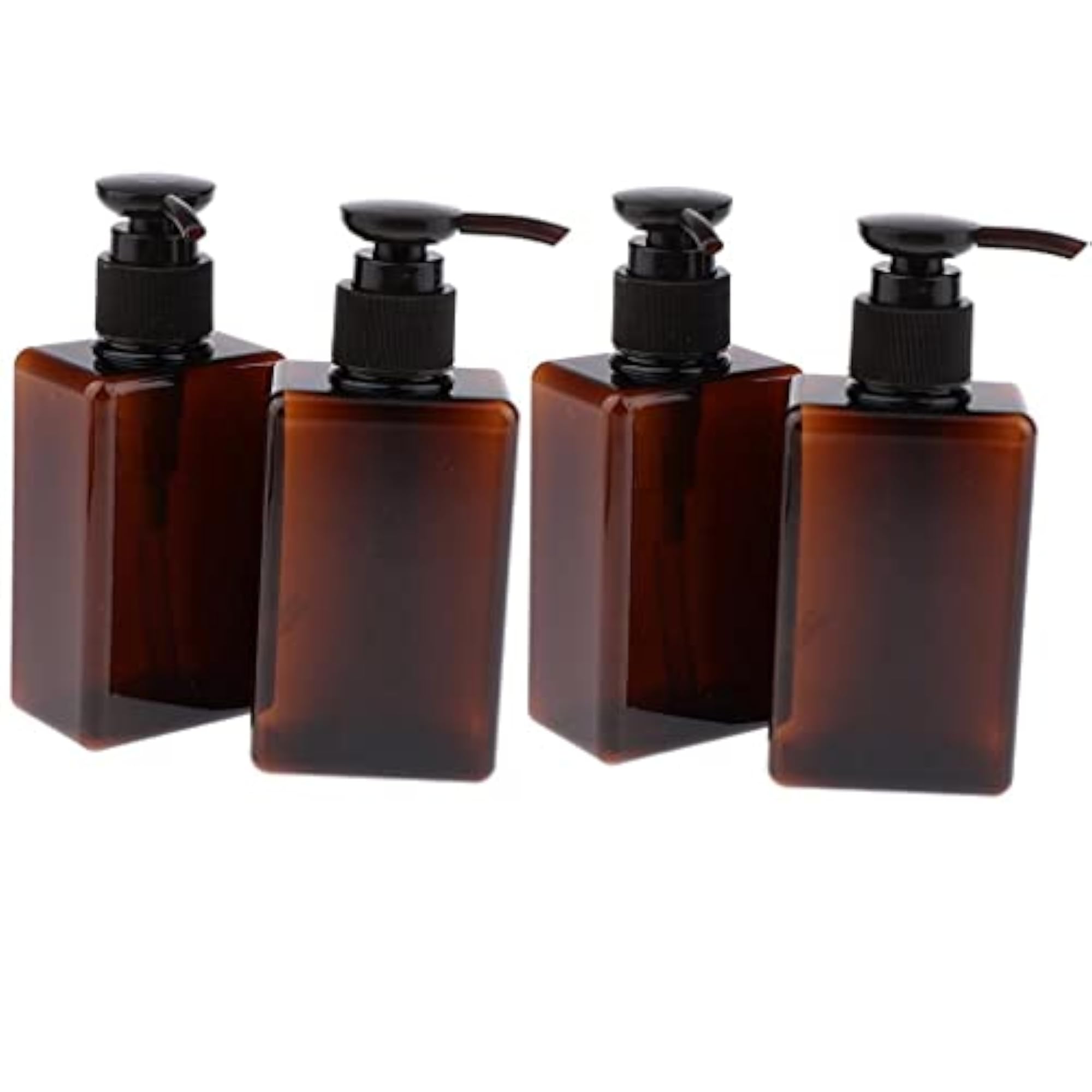 4Pcs Empty PET Shampoo Soap Conditioner Pump Bottles 150mL Containers
