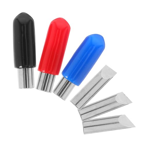 KALLORY Craft Cutter Replacement Blades 3pcs Metal Cutting Heads for Rotary Engraving Paper Engraving Tools