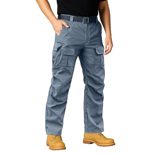 Lightweight Cargo Pants for Men Climbing Baggy Travel Work Pants Outdoor Flexcamo Fishing Resistant Tactical Pant