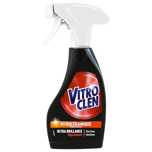 VITROCLEN – Spray Nettoyant Efficace pour Plaques Vitrocéramique et Induction, Flacon 250mL - Le lot de 3