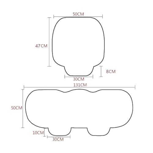 Coussinets antidérapants doux pour siège auto | Ensemble de housses protectrices - 6