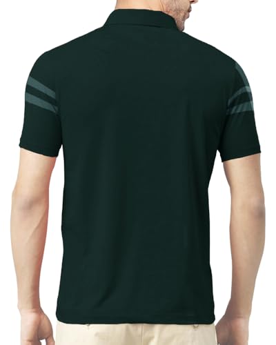 Image of Noble Monk Men's Regular Fit Polo T Shirt |Half Sleeves |Collar Tshirts T Shirt | Casual Tshirt