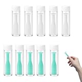 BOBITALK 10 Stück Kontaktlinsen Einsetzhilfe, Silikon Sauger Für Weiche Linsen, Kontaktlinsen Hilfe Zum Einsetzen Und Entfernen, Grün Weiß