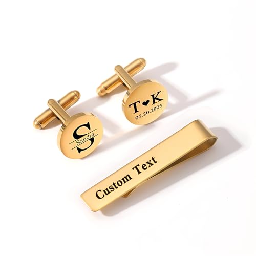 Mancuernillas personalizadas de plata para hombres miniatura 1